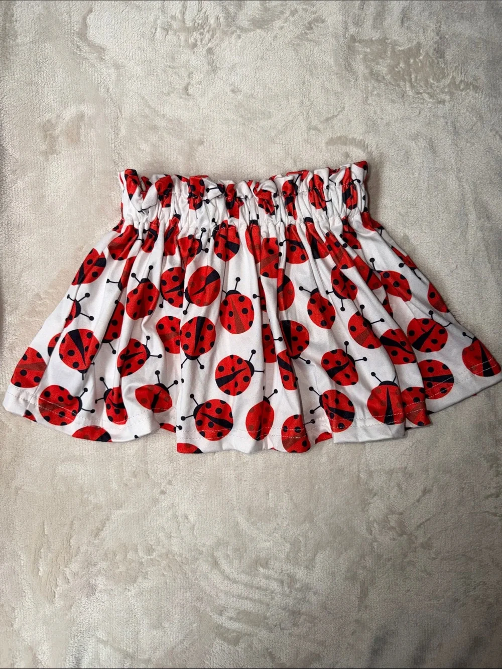 Red and White Ladybug Baby Onesie and Outfit  Bundle